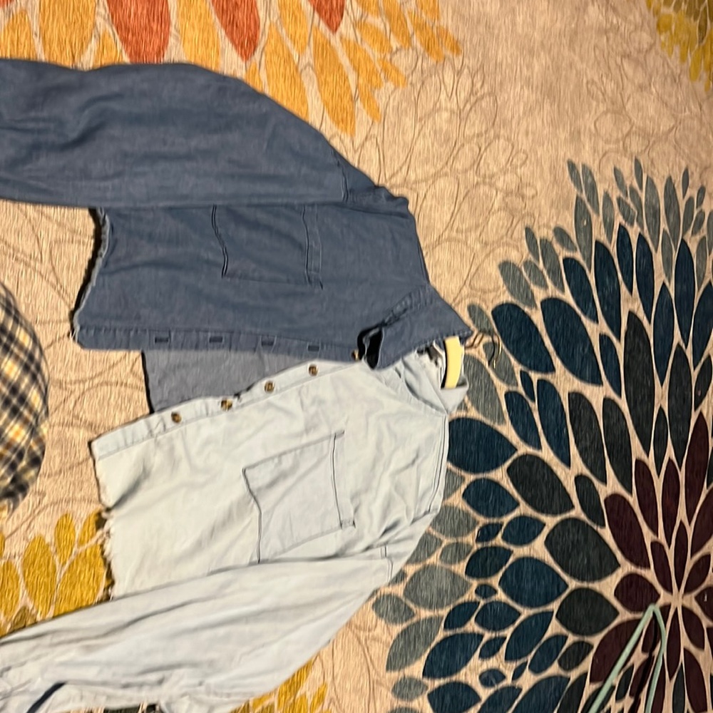 the 21 cropped button up